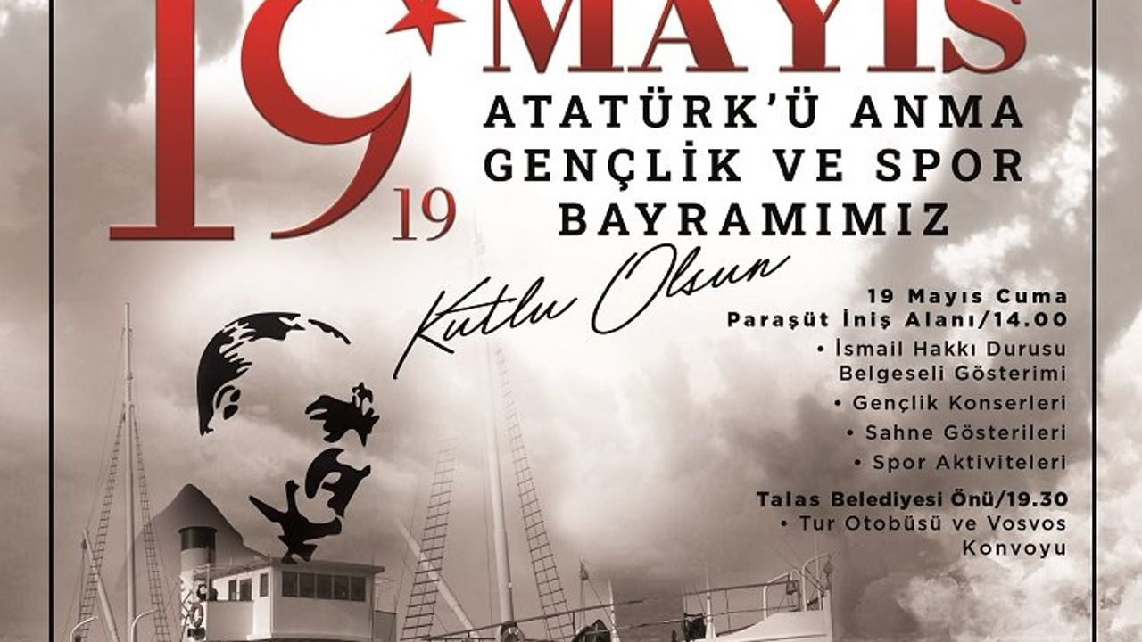 Kayseri Talas'tan 19 Mayıs hazırlığı