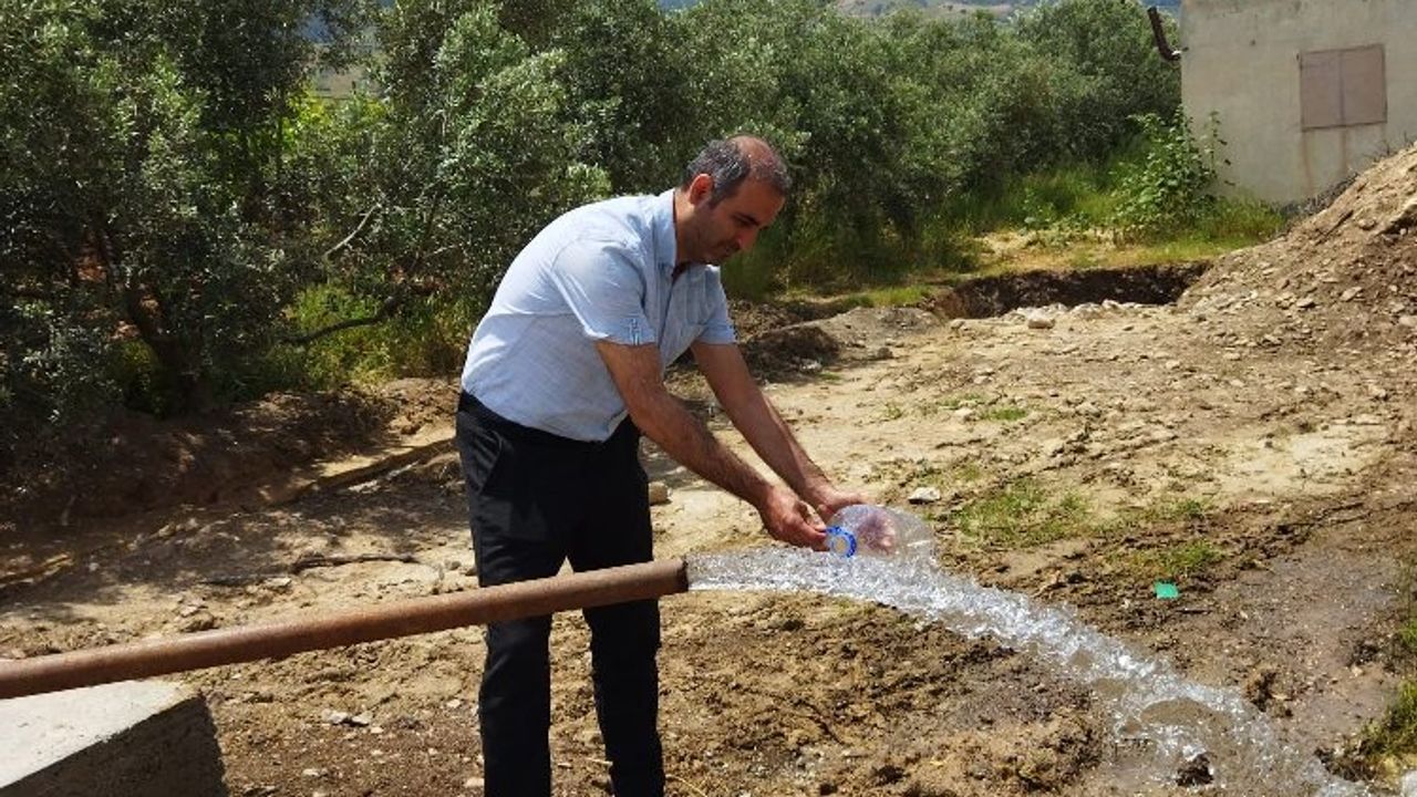 Manisa Alaşehir'de saniyede 15 litre verimli yeni sondaj