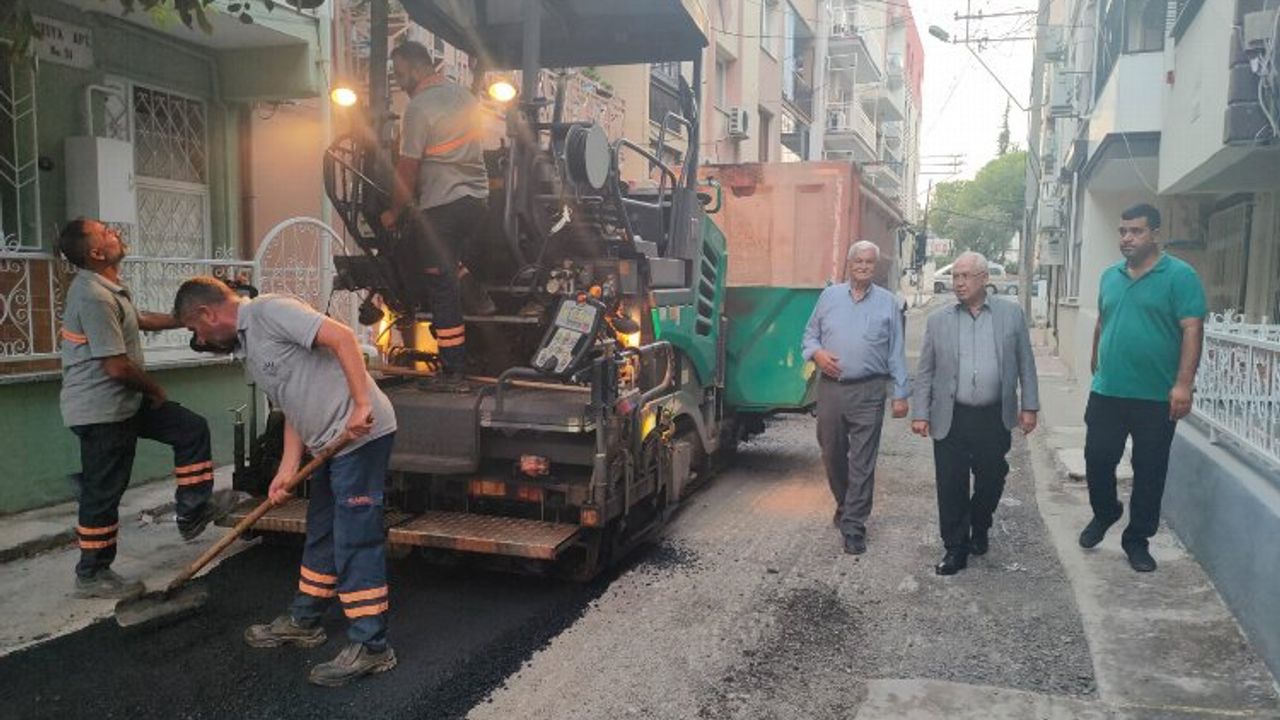 İzmir Karabağlar'da asfalt denetimi