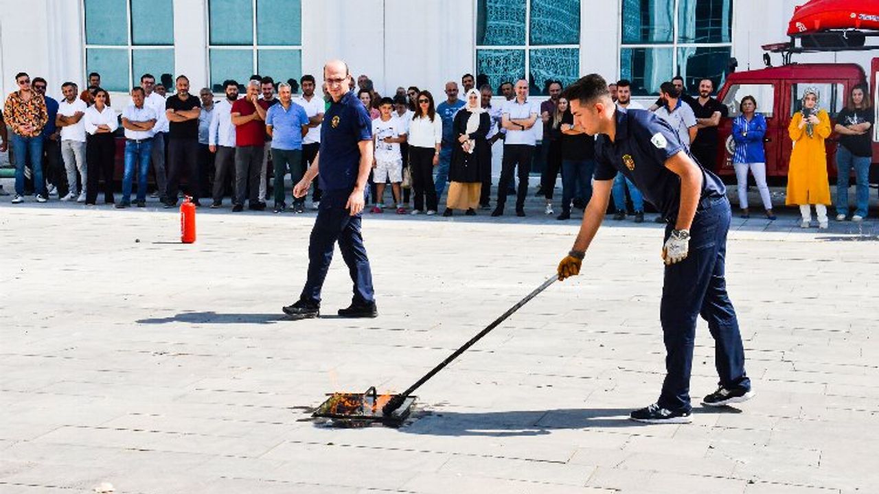 Malatya'da MASKİ personeline yangın eğitimi