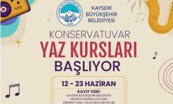Kayseri Büyükşehir'in konservatuvar yaz kursları başlıyor