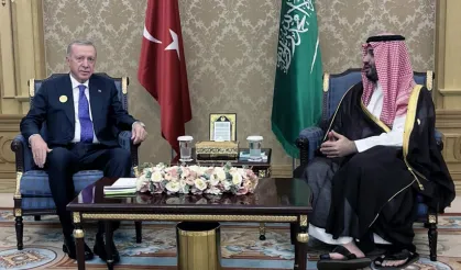 Cumhurbaşkanı Erdoğan, Suudi Arabistan Veliaht Prensi ile görüştü