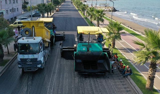 Ünye Sahil Yolu yenilendi