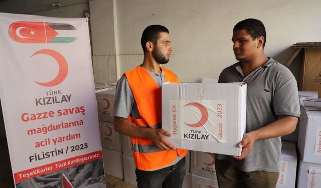 Türkiye yardımları Gazze'de