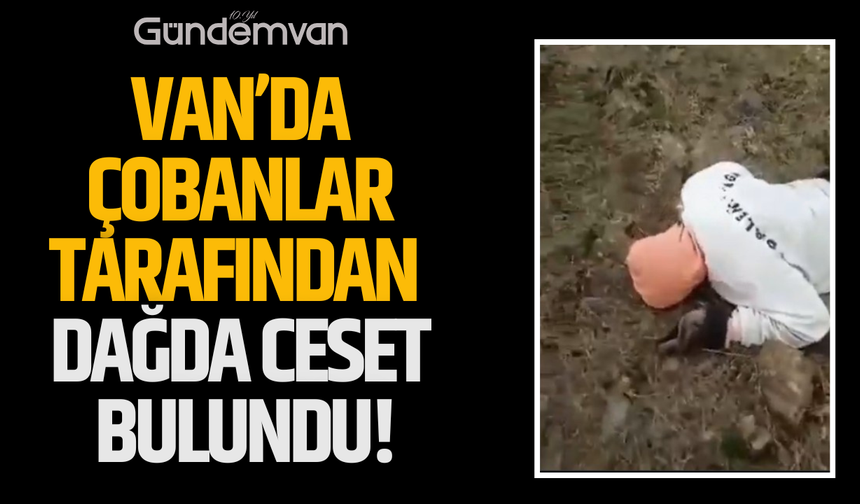 Van Özalp’ta Çobanlar Tarafından Dağda Ceset Bulundu