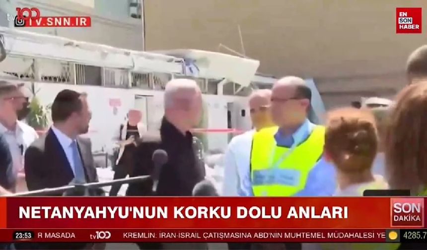 Netanyahu, İran Füzesi İsabet Eden Hastanede Korku Dolu Anlar Yaşadı